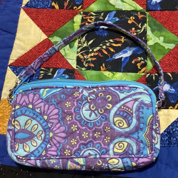 Purple Paisley Small Wristlet - Picture 2 of 6